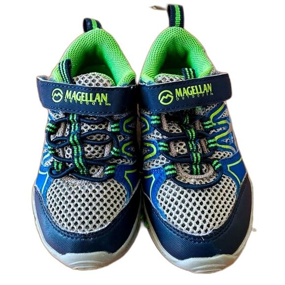 Magellan Outdoors Other - Magellan Baby Boy's Outdoor Sneakers Tennis Shoes Green Blue Size 6 Toddler